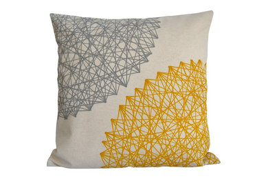 Decorative Cushions,Linen cotton geometric cushions BeccaTextile.