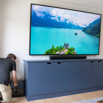 Home Theater Room with Sonos Surround Sound