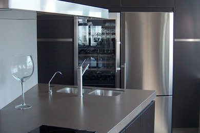 Inspiration pour une cuisine design.