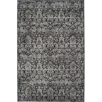 Safavieh Vintage VTG437P 5'1"x7'7" Black/Light Gray Rug