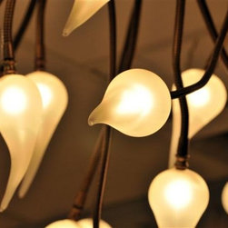 CEILING GLASS CHANDELIER - Products