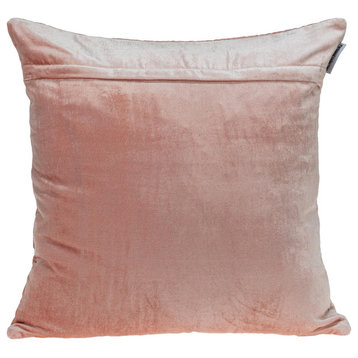Parkland Collection Milo Transitional Pink Throw Pillow PILL21363P