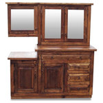 FoxDen Decor - Winslow Reclaimed Bathroom Vanity With Matching Mirror, 72"x24"x36" - *Please Note*