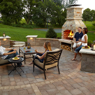 Chanhassen MN Backyard Fireplace and Patio