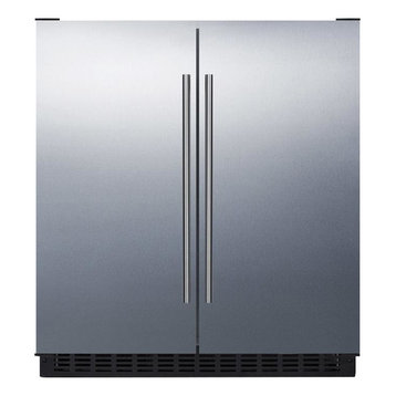 Built-In Side by Side Frost-Free Refrigerator, Freezer FFRF3075WSS