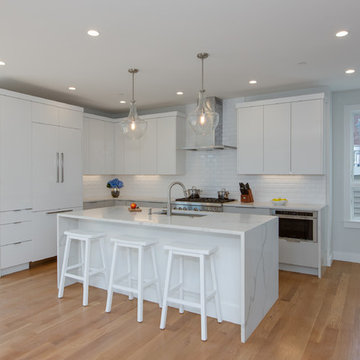 White Contemporary Kitchen