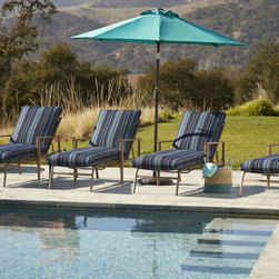 Point Reyes Chaise Lounge - Cushions were switched with replacement cushions. - Outdoor Chaise Lounges
