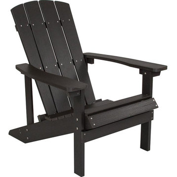 Charlestown All-Weather Adirondack Chair, Faux Wood, Slate Gray