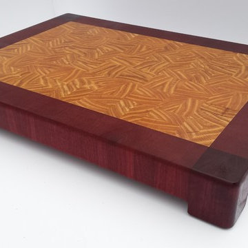 End Grain Honey Locust XL Cutting Board