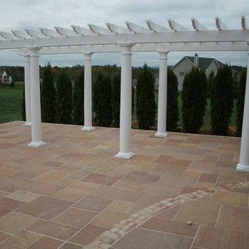 Sandstone slate entrance