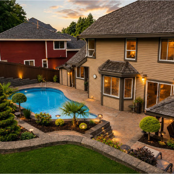 Backyard Landscaping & Swimming Pool