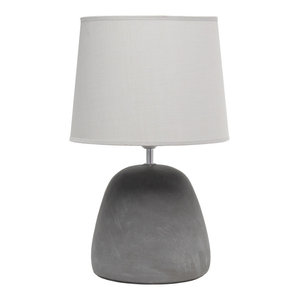 round concrete table lamp