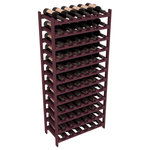 Wine Racks America - 72-Bottle Stackable Wine Rack, Ponderosa Pine, Burgundy - Four kits of wine racks for sale prices less than three of our18 bottle Stackables! This rack gives you the ability to store 6 full cases of wine in one spot. Strong wooden dowels allow you to add more units as you need them. These DIY wine racks are perfect for young collections and expert connoisseurs.