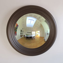 Chromo | Decorative Convex Mirror | Black Grain - Wall Mirrors