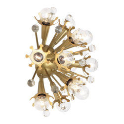 Robert Abbey Lighting - Robert Abbey Jonathan Adler Sputnik Wall Sconce - Brass - Wall Sconces
