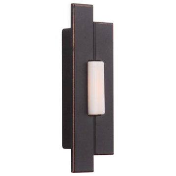 Craftmade Surface Mount Lighted Push Button, Asymmetrical, Bronze