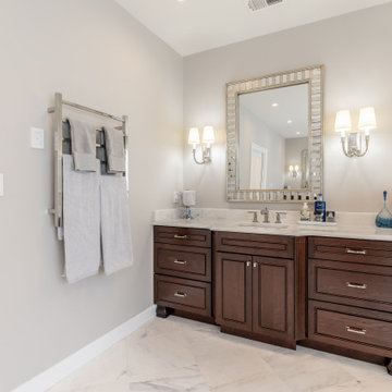 Modern and Serene Spa Master Bath in McLean, Northern Virginia