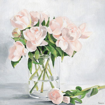 "Simply Blooming" Painting Print on Wrapped Canvas, 24"x24"