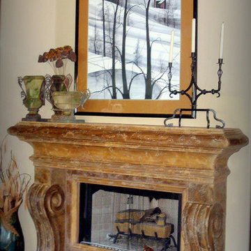 Custom Cast Stone Monterey Fireplace Mantel