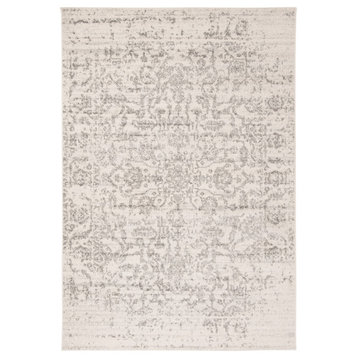 Safavieh Madison Collection MAD603 Rug, Silver/Ivory, 5'1" X 7'6"