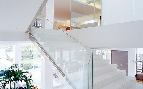 Modern Staircase Hong Kong Minimalist staircase photo in Hong Kong