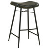 Coaster Bayu Leather Upholstered Bar Stool in Espresso