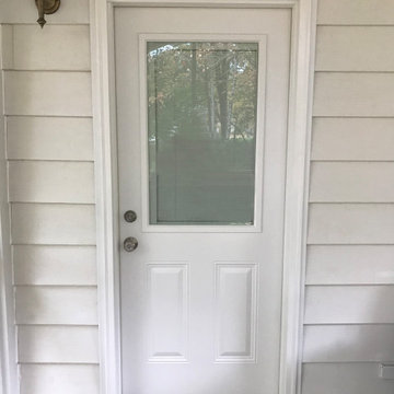 Smooth Steel Exterior Door Before + After