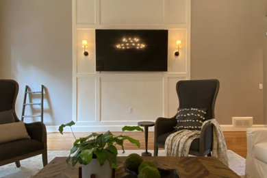 Living room - transitional living room idea in Atlanta