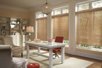 Inspiration for a contemporary home office remodel in Chicago