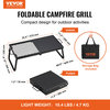 VEVOR Folding Campfire Grill Portable Camping Fire Pit Steel Outdoor BBQ Picnic