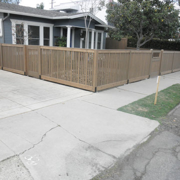 A high-end craftsman fence