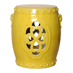 Yellow Clover Garden Stool - Home Decor