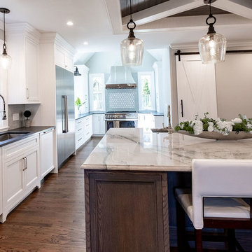 Modern Farmhouse Kitchen and Home Bar