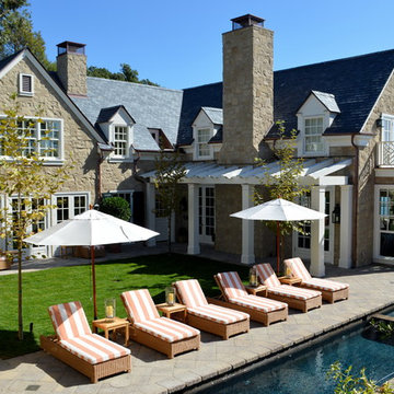 Pennsylvania Stone Farmhouse in Malibu, CA