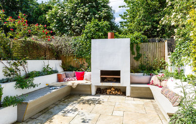 9 Brilliant Built-in Garden Benches