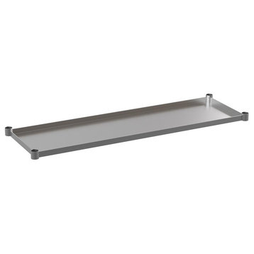 Galvanized Under Shelf for Work Tables - Adjustable Lower Shelf for 24 x...