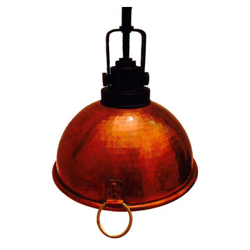 Copper French Patisserie Pastry Mixing Bowl Pendant Light Fixture