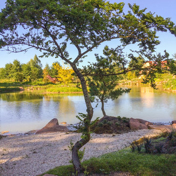 Etang jardin japonais
