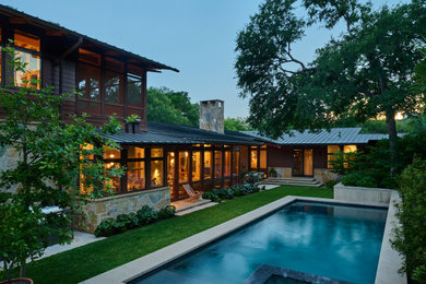 Mountain style exterior home photo in Austin