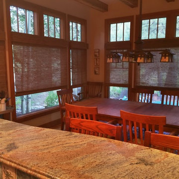 Cordless Natural Woven Shades in Keystone Colorado