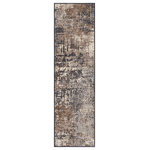Mohawk Home - Mohawk Home Woven Angelo Area Rug, Grey, 2' 1" x 7' 6" - Live in luxurious style with the Mohawk Home Angelo Area Rug featuring an abstract design in a versatile neutral beige, cream, and grey color palette combination. Flawlessly finished with advanced machine woven technology, this area rug offers a lavish soft feel, brilliant color clarity, and richly defined details with the dependable durability needed for busy households. Available in scatters, runners, and popular sizes such as 5" x 8" and 8" x 10", this area rug is an excellent choice for adding style to a variety of spaces in your home such as the living room, dining room, bedroom, office, kitchen, hallway, entryway, and more.