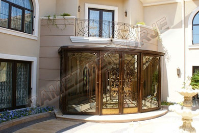 Wrought  iron gate/Wrought  iron doors/Ferforje bina giriş kapıları