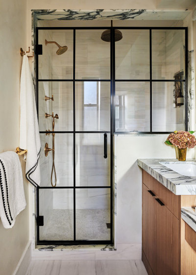 Transitional Bathroom by Archetype Architecture