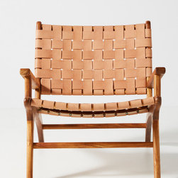 Kamara Leather-Loomed Chair - Armchairs And Accent Chairs