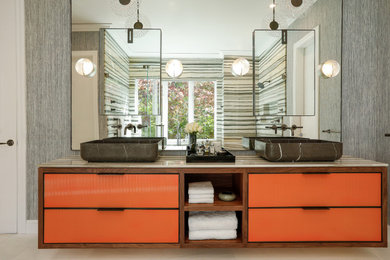 Inspiration for a contemporary bathroom remodel in San Francisco