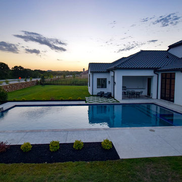 Westlake Modern Pool with Diving Platform