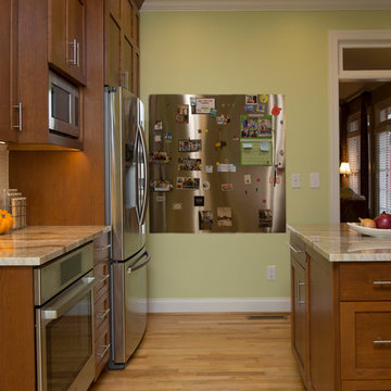 Cherry Kitchen with Green & Red Accents