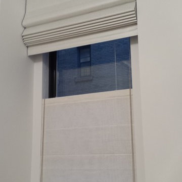 Custom Cascade Roman Shades Top Down Bottom Up