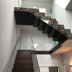solid oak stairs - Hardwood Flooring