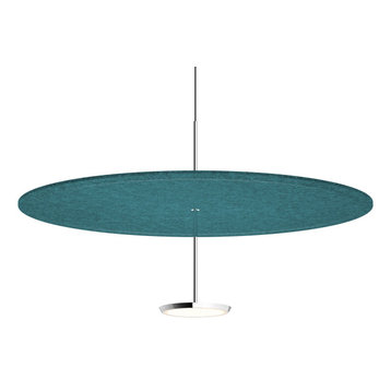 Grey and Taupe Fabric Ceiling Lamp Beautiful Round Modern 3 Tier Turquoise Teal 